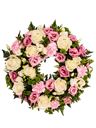 Ghirlanda di fiori funebre per donna